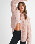 Mauve Swoon Puffer Jacket