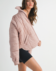 Mauve Swoon Puffer Jacket