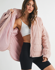Mauve Swoon Puffer Jacket