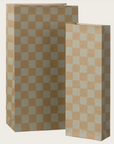 PRE ORDER - Gift bag, Medium - Checker - Mint/Ocher, Maileg