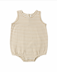 Rylee + Cru - BUBBLE ONESIE BUTTERSCOTCH STRIPE