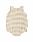 Rylee + Cru - BUBBLE ONESIE BUTTERSCOTCH STRIPE