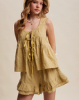 PRE ORDER Embroidered Tiered Ruffle Set