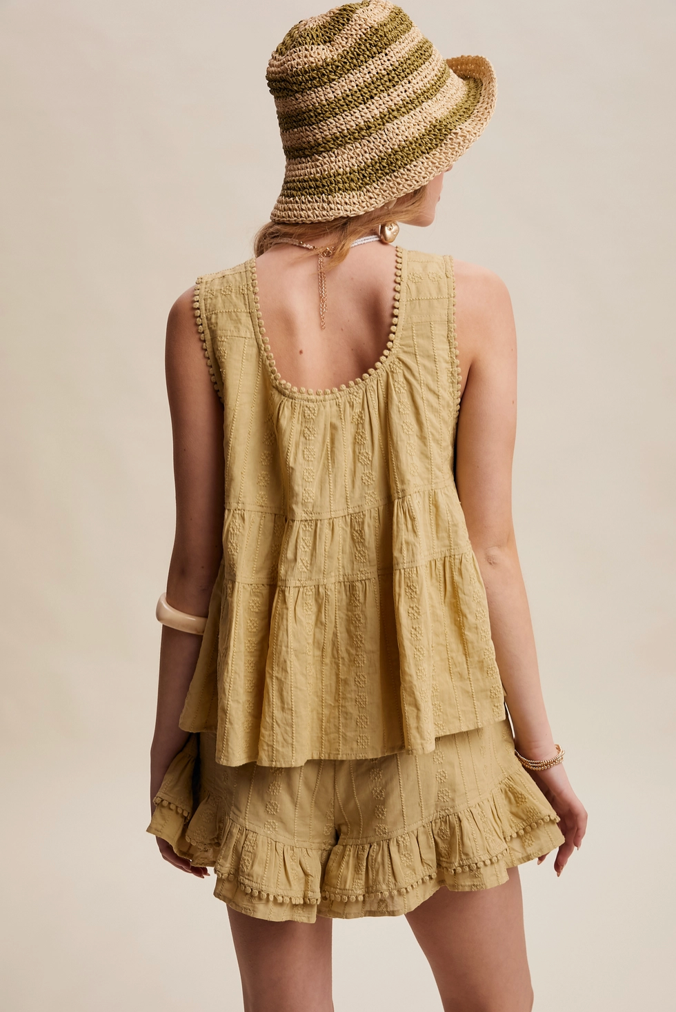 PRE ORDER Embroidered Tiered Ruffle Set