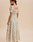 Pre Order Fern Floral Smocked Maxi Dress
