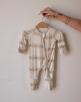 PRE ORDER - Bamboo Zip Pajamas | Ellis Plaid