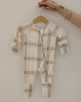 PRE ORDER - Bamboo Zip Pajamas | Ellis Plaid