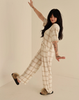 PRE ORDER - Women's Boxy Tee Lounge Set | Ellis Plaid