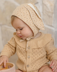 Ruffle Collar Cardigan || Butterscotch, Quincy Mae