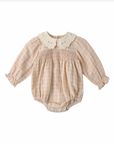 CALLIE ROMPER PINK PLAID, Quincy Mae