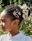 Petal Glitter Heart Clips