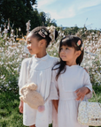 Petal Glitter Heart Clips