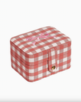 Gingham Bow Jewellery Box