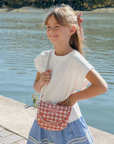 Gingham Ruffle Bow Bag