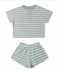 SUMMER WAFFLE SET SEA GREEN STRIPE, Rylee + Cru