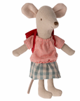 Tricycle Mouse, Big Sister - Red Maileg