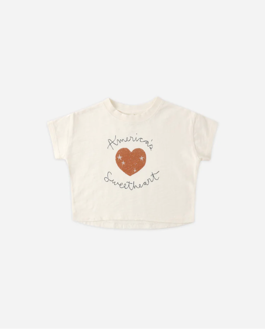 BOXY TEE AMERICAS SWEETHEART, Rylee + Cru