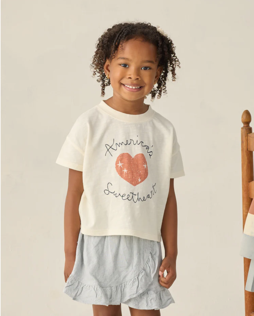 BOXY TEE AMERICAS SWEETHEART, Rylee + Cru