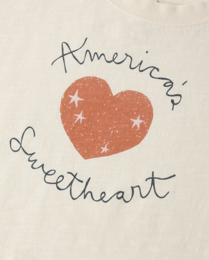 BOXY TEE AMERICAS SWEETHEART, Rylee + Cru
