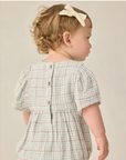KALEA ROMPER LIGHT BLUE PLAID, Rylee + Cru