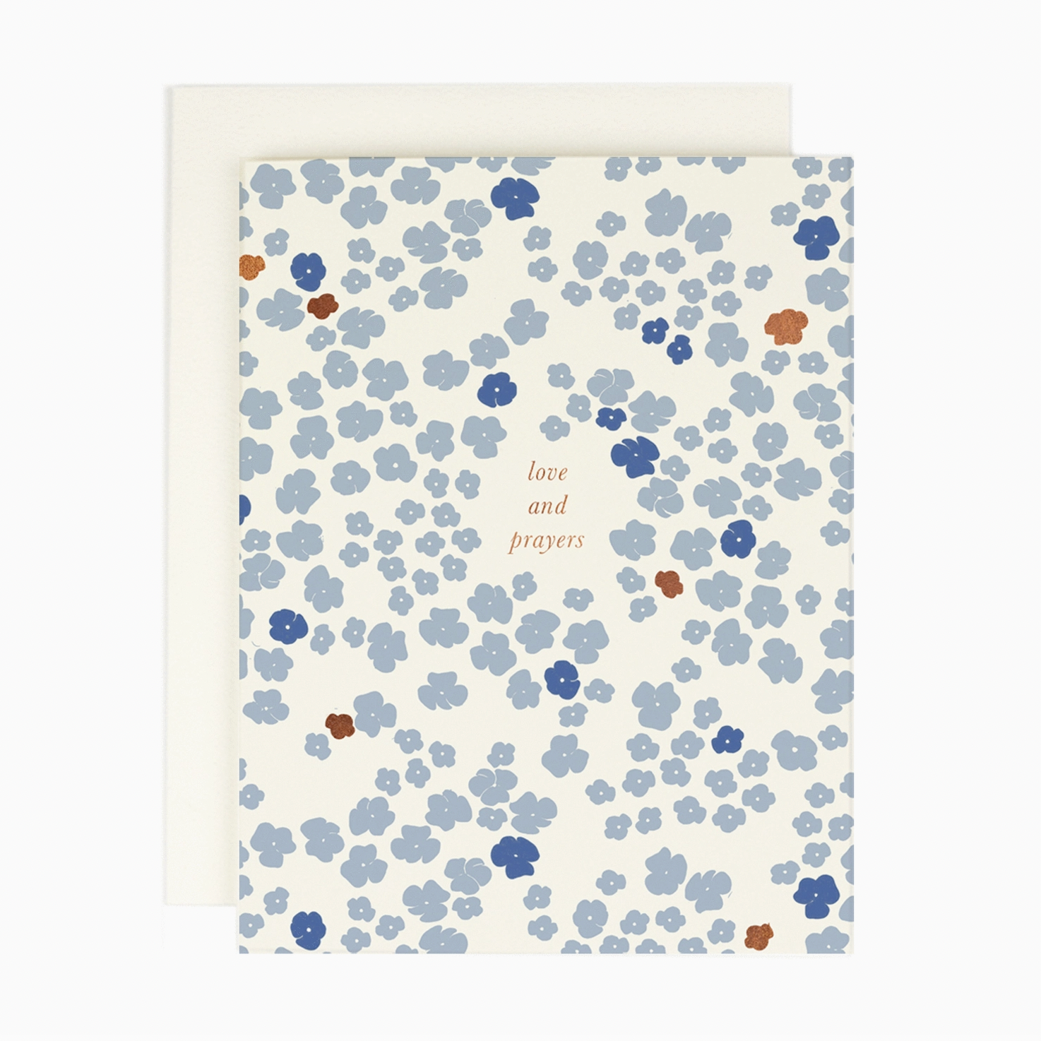 Love and Prayers - Blank Greeting Card