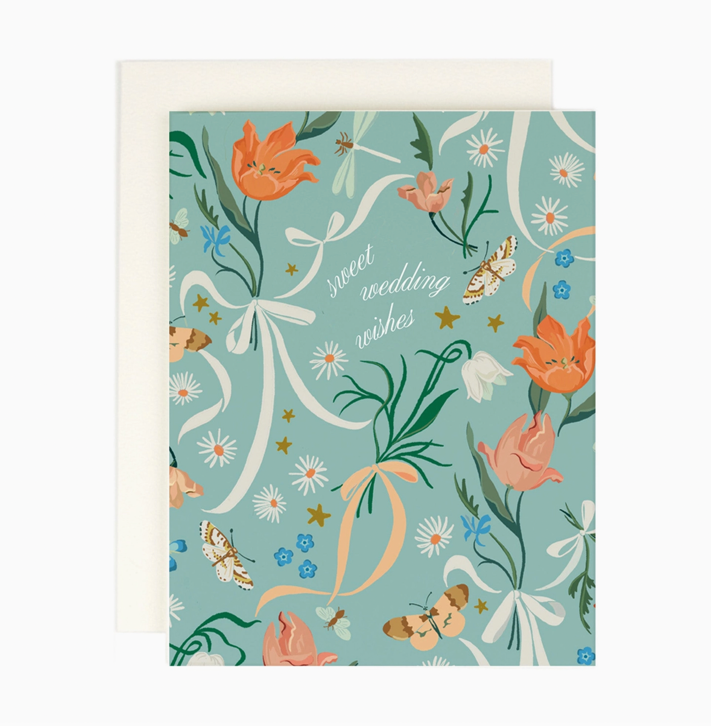 Sweet Wedding Wishes - Blank Greeting Card