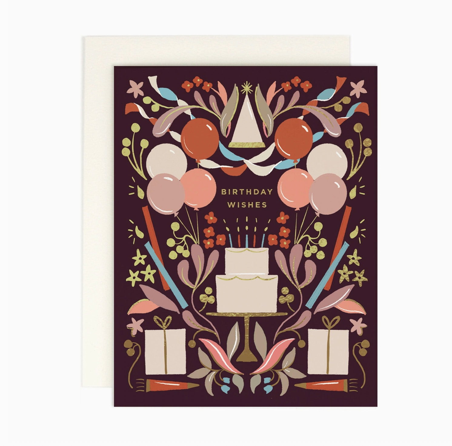 Birthday Celebration - Blank Greeting Card