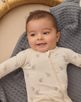Bamboo Zip Footie || Elephants, Quincy Mae