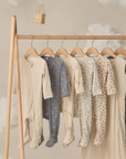 Bamboo Zip Footie || Elephants, Quincy Mae