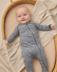 Bamboo Zip Footie || Starlight, Quincy Mae
