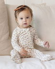 Bamboo Zip Footie || Wildflower, Quincy Mae