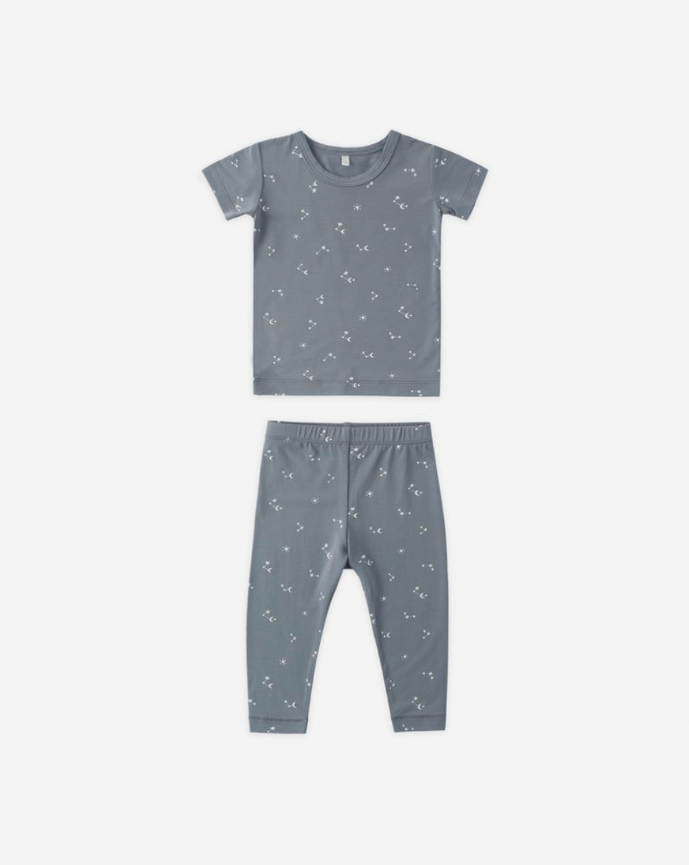 Bamboo Short Sleeve Pajama Set || Starlight, Quincy Mae