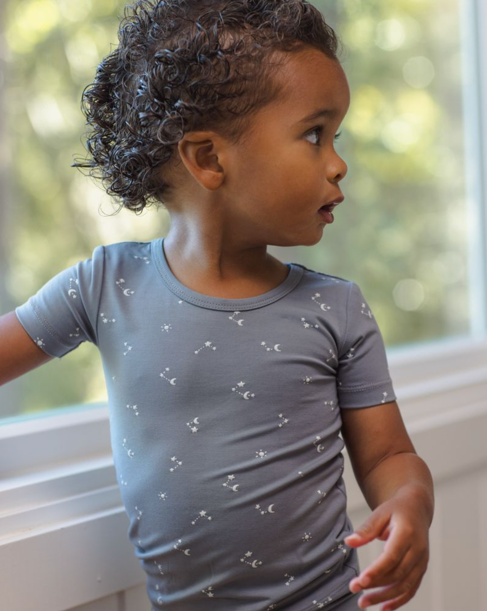 Bamboo Short Sleeve Pajama Set || Starlight, Quincy Mae