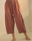Ruby Textured Cropped Pants