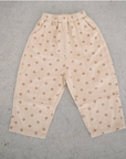 Kids Pattern Drop Crotch Pant - Beige