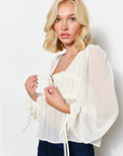 Gabrielle Ruched Blouse