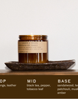 Teakwood & Tobacco - 12.5 oz Large Concentrated Candle