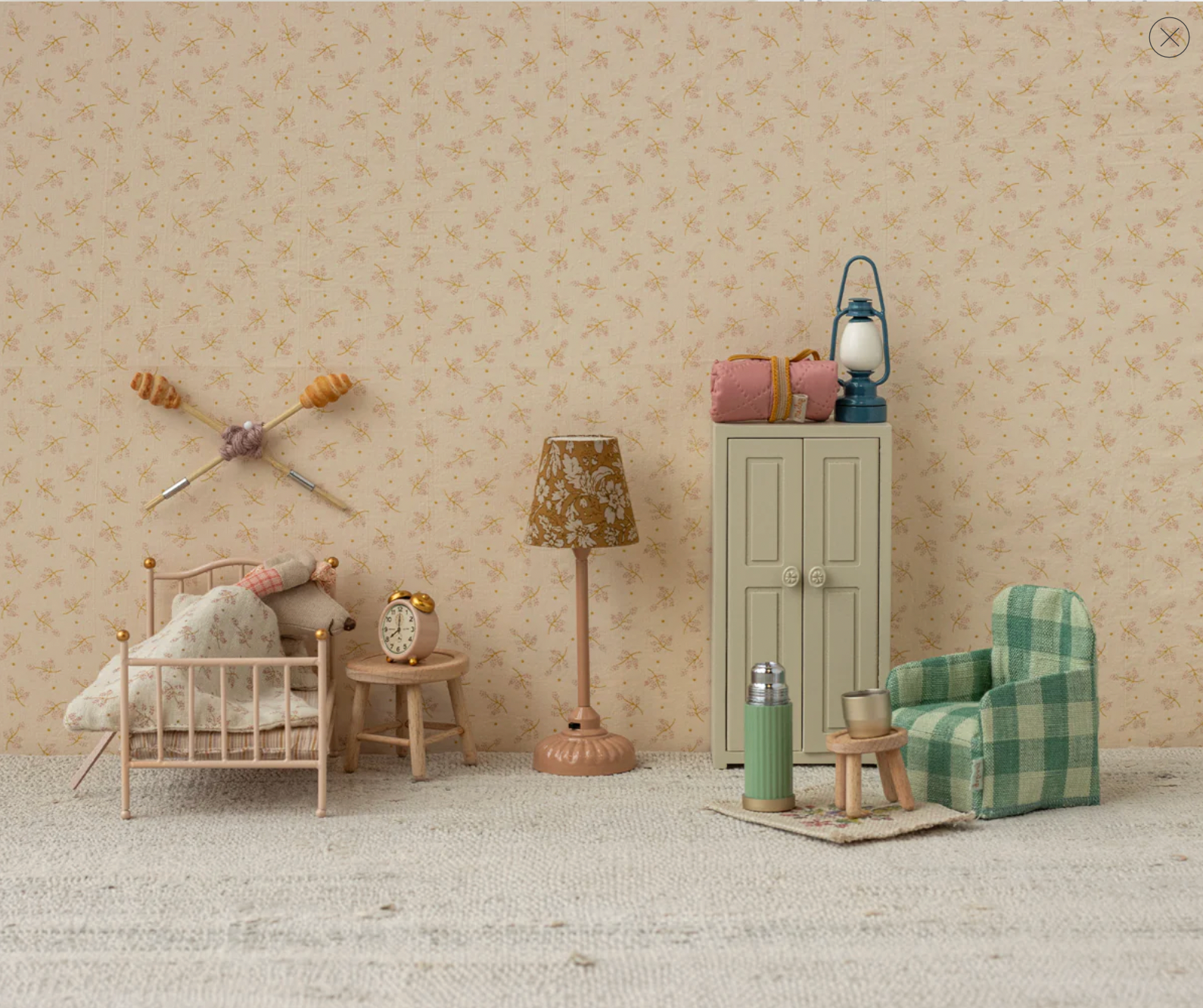 Thermos and cups, Mouse - Mint Maileg