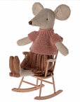 Rocking chair, Mouse - Dark powder, Maileg