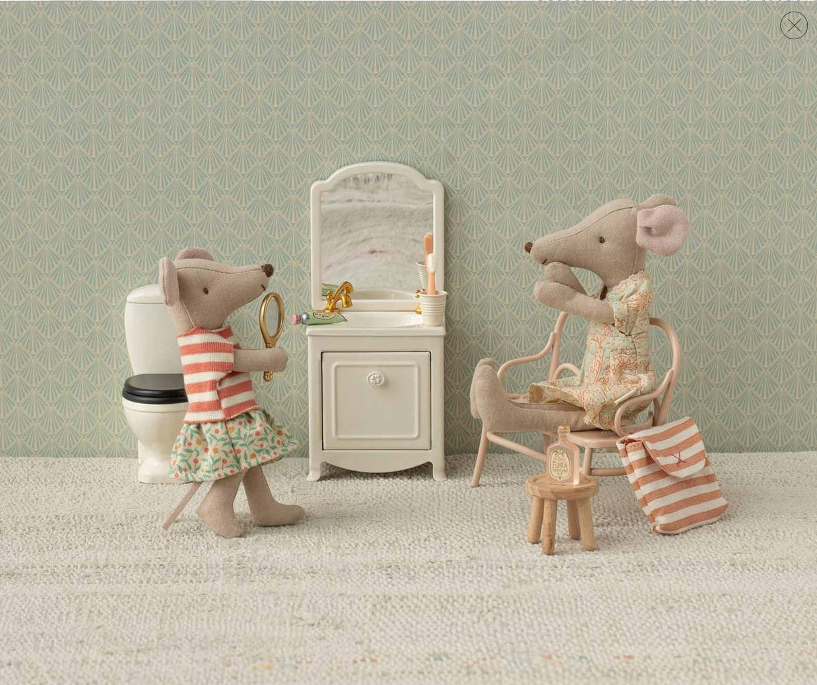 Sink dresser, Mouse - Off white, Maileg