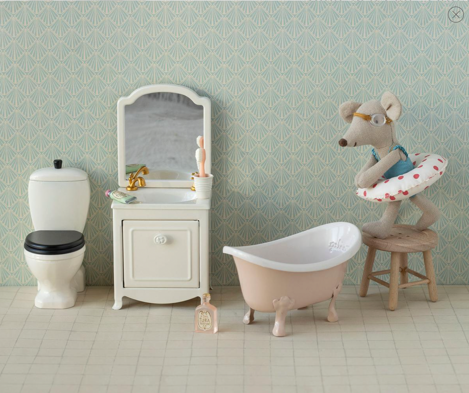 Sink dresser, Mouse - Off white, Maileg