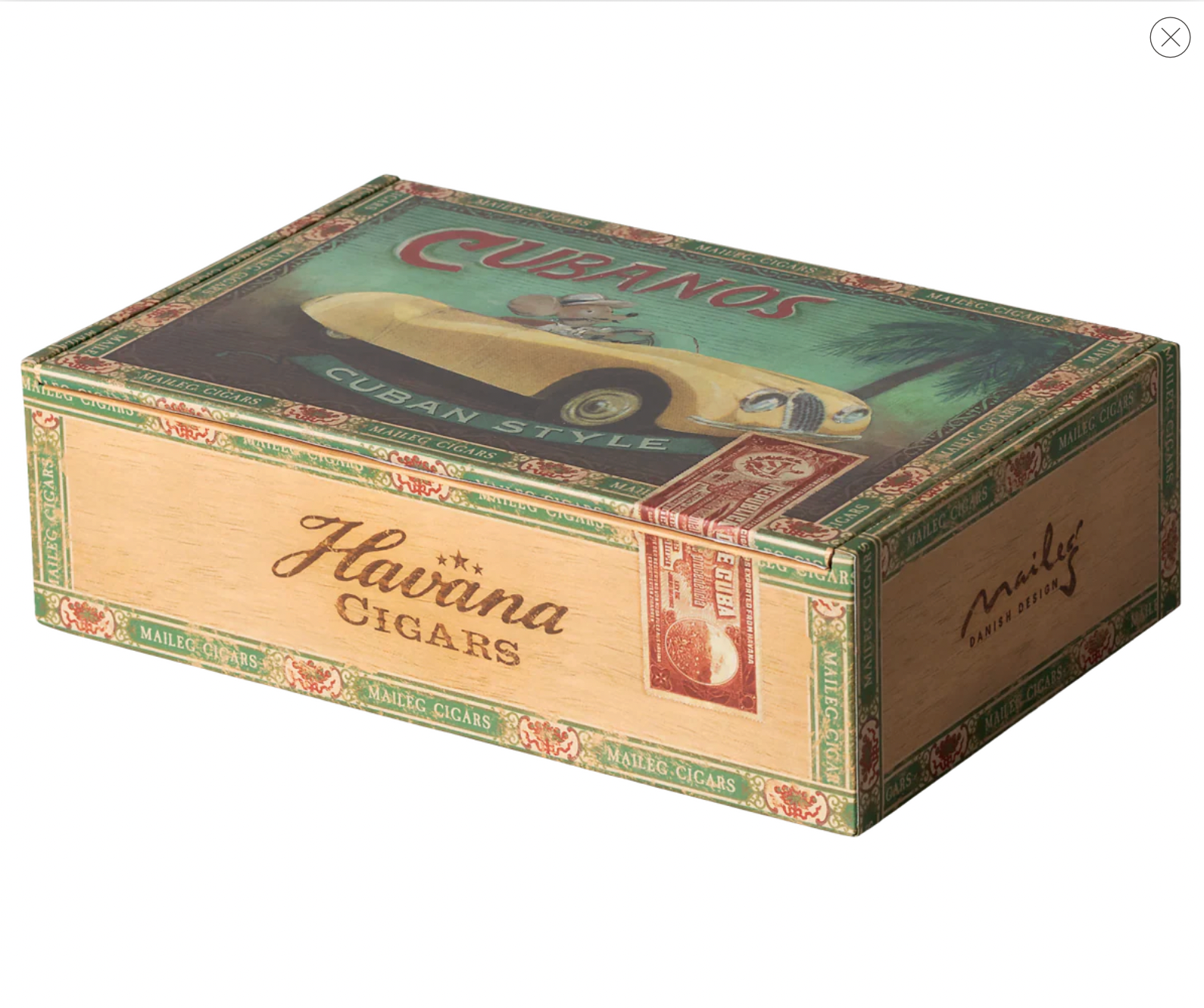 Grandma and grandpa mice in cigarbox, Maileg