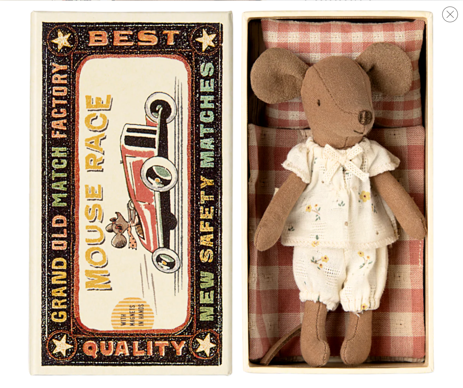 Big Sister Mouse in Box - Pyjamas, Maileg