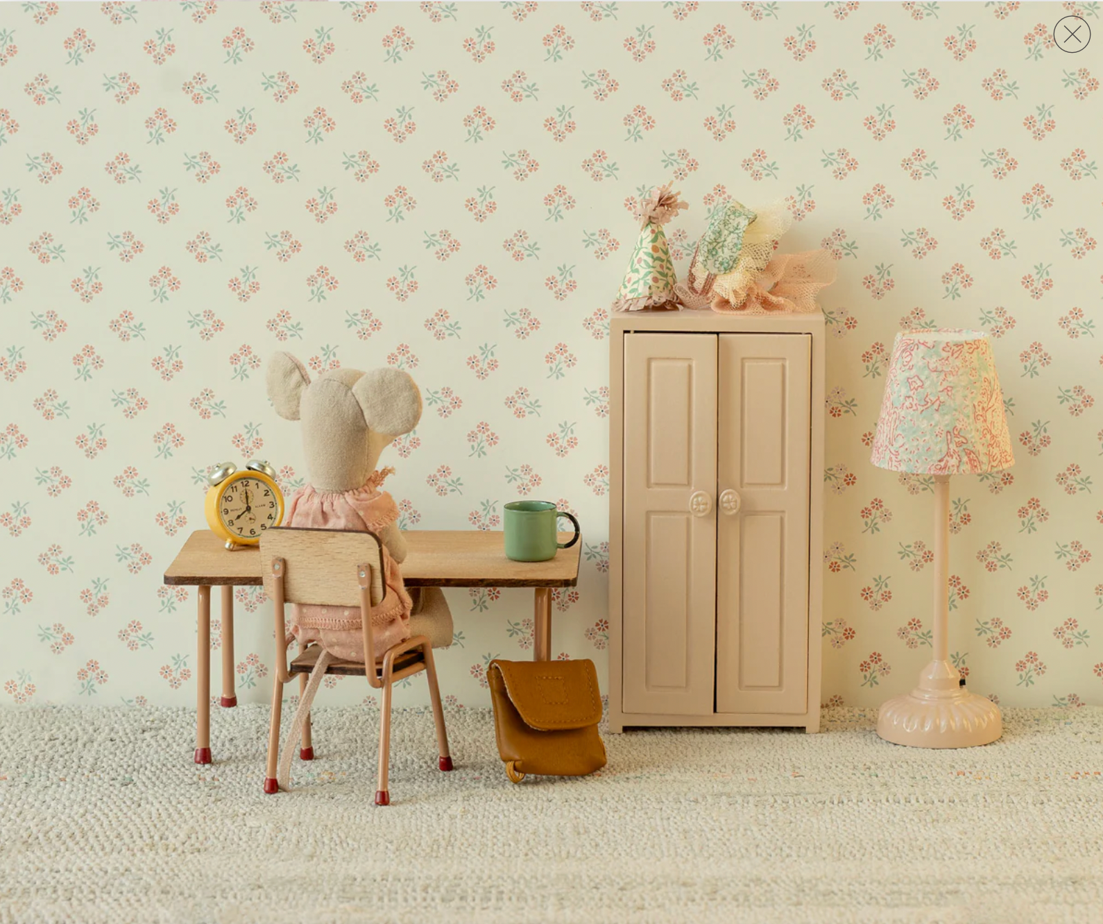 Vintage floor lamp, Mouse - Powder, Maileg