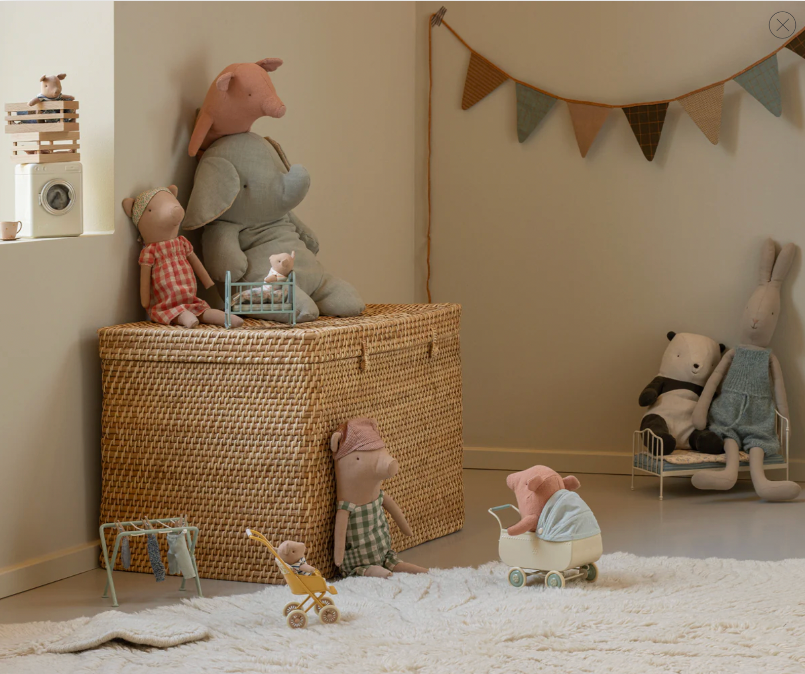 Pig in Box, Baby - Boy, Maileg