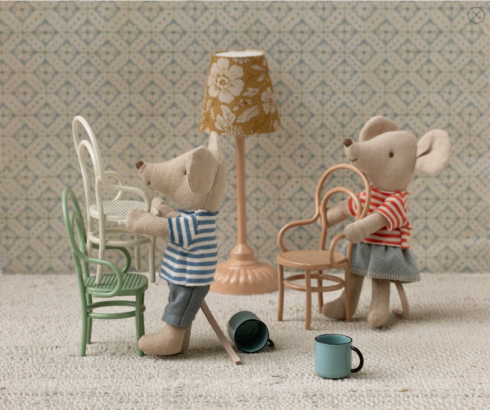 Vintage chair, Mouse - Dark powder