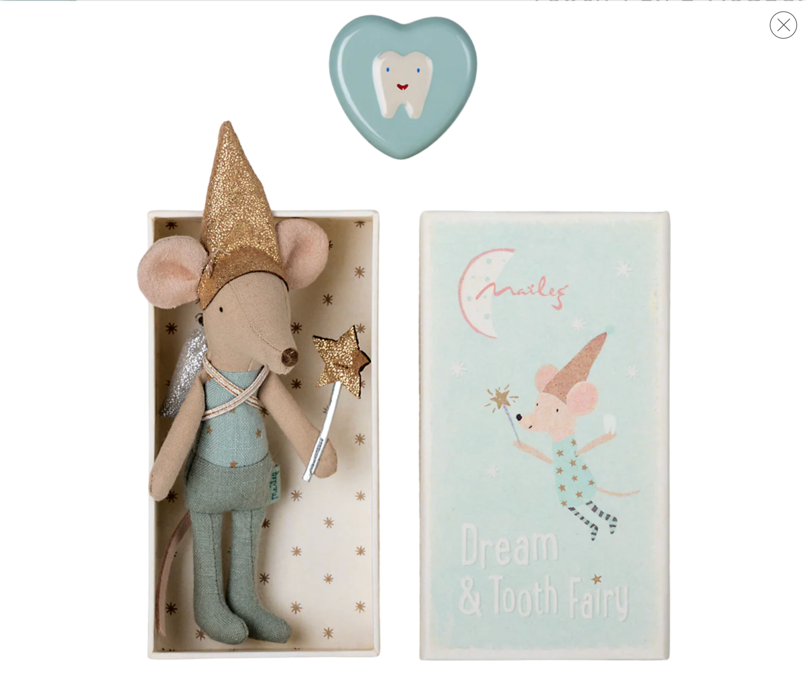 Tooth Fairy Mouse, Blue Maileg