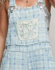 Sadie Blue Plaid Overalls