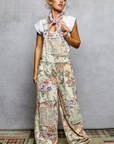 Lacey Printed Patchwork Relaxed Fit Jogger Overall