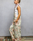 Lacey Printed Patchwork Relaxed Fit Jogger Overall